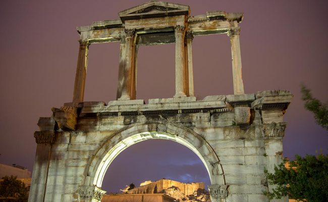 Image of night in Athens. Tours by PrivateToursAthens